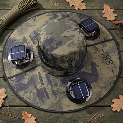 Flexmate Pro - Triple Solar-Fan Cooling Hat