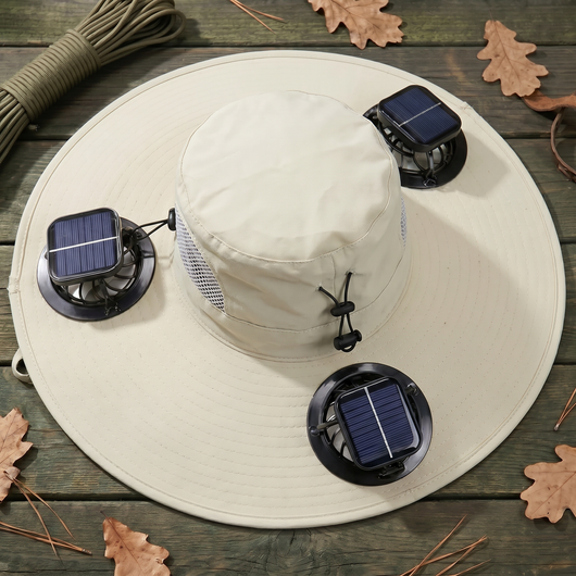 Flexmate Pro - Triple Solar-Fan Cooling Hat